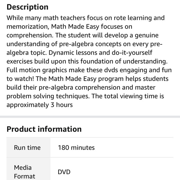 Pre-Algebra DVD Vol. 1-5 - Picture 4 of 4